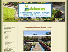 Tablet Screenshot of bloom-nursery.com
